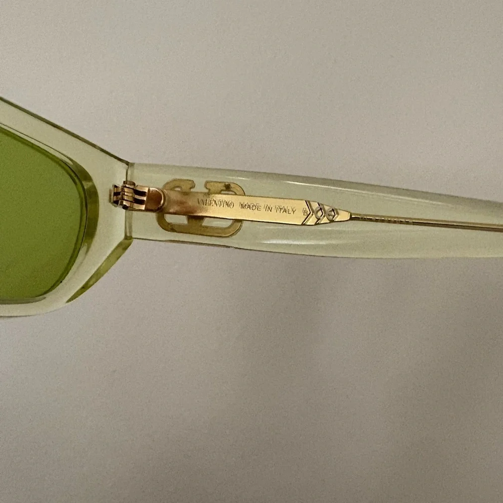 Valentino Stylish Green-Tinted Sunglasses